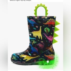 Outee Toddler Kids Adorable Lightwight Waterproof rain boots size 9